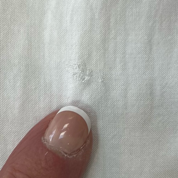 Aritzia Wilfred White Allier Embroidered Shift Dress - Picture 12 of 14